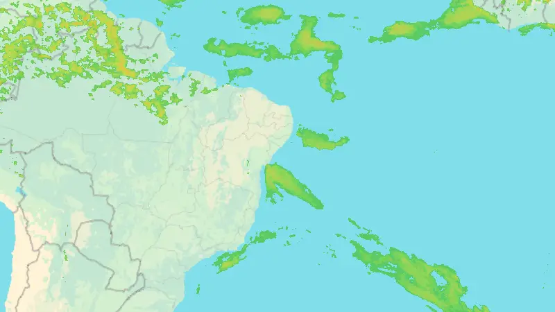 Precipitation weather map