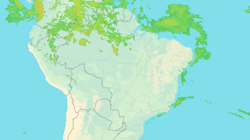 Precipitation weather map