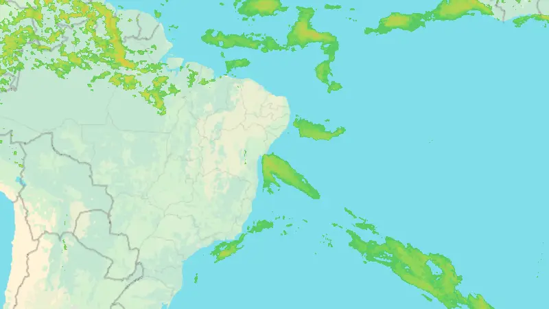 Precipitation weather map