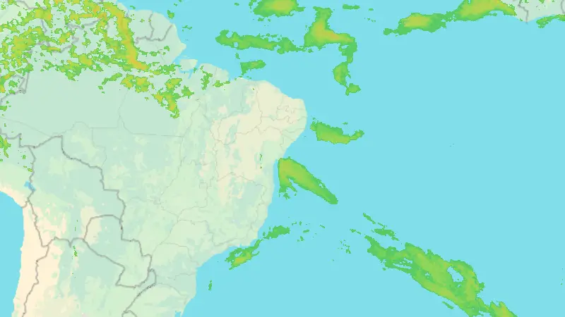 Precipitation weather map
