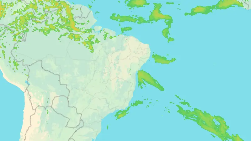 Precipitation weather map
