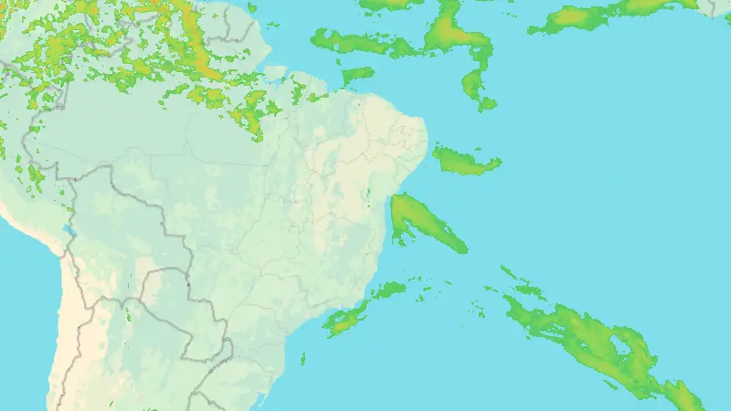 Precipitation weather map