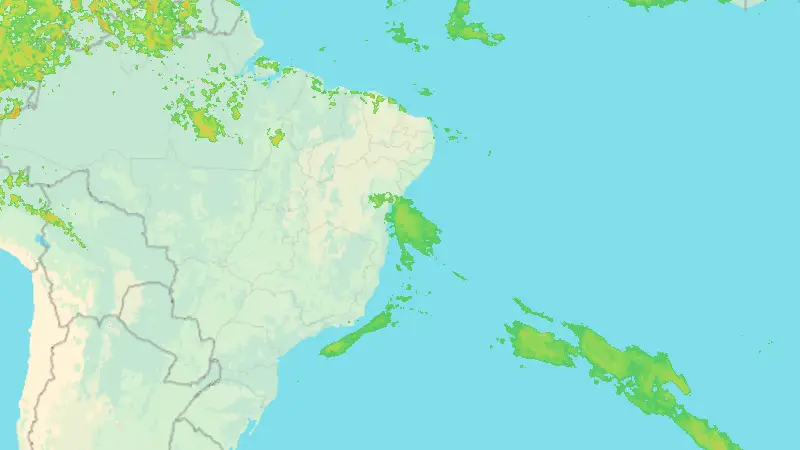 Precipitation weather map