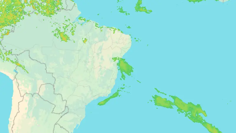 Precipitation weather map