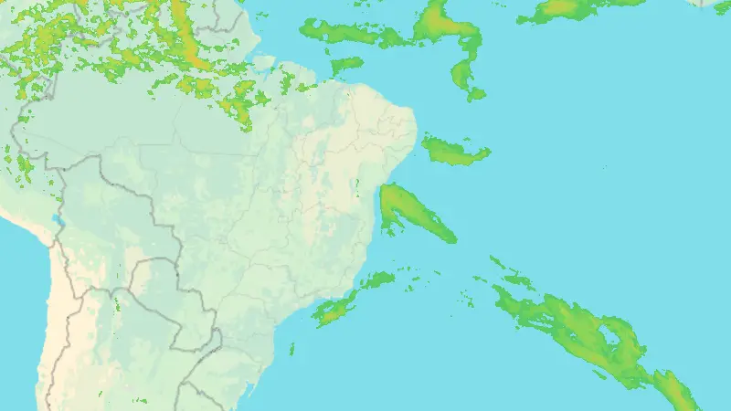Precipitation weather map