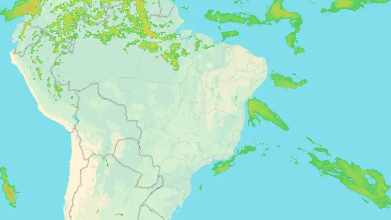 Precipitation weather map