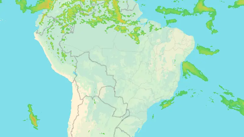 Precipitation weather map