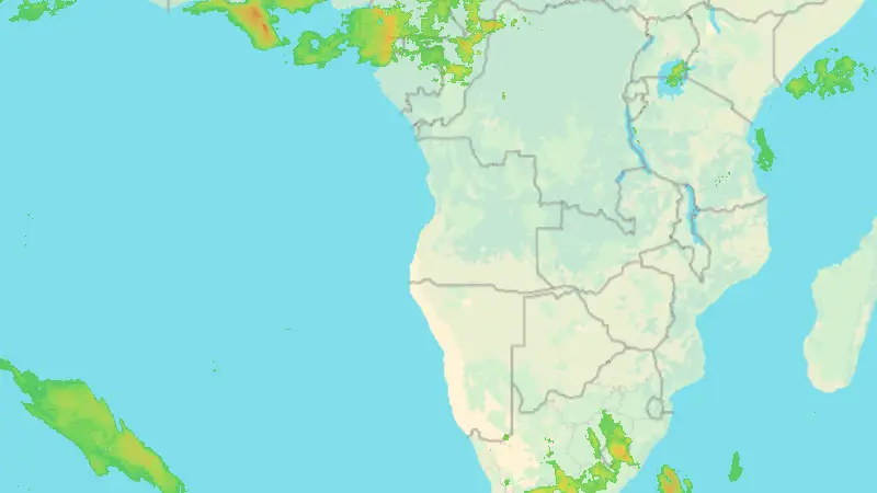 Opady weather map