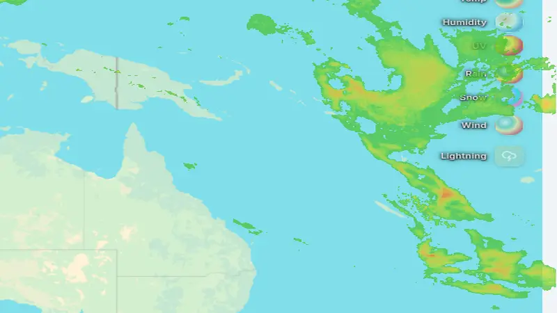 Precipitații weather map
