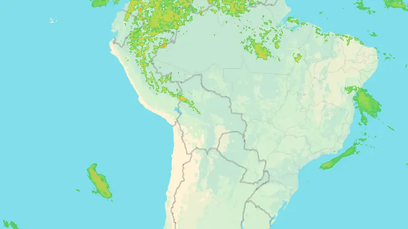 Precipitation weather map