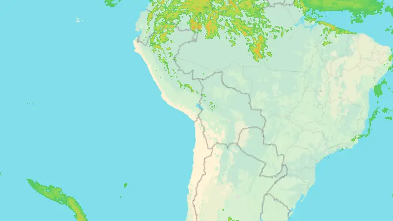 Srážky weather map