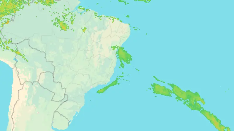 Precipitation weather map