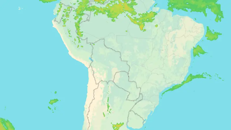 Precipitation weather map