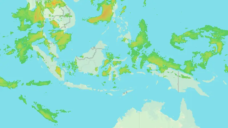 Precipitation weather map