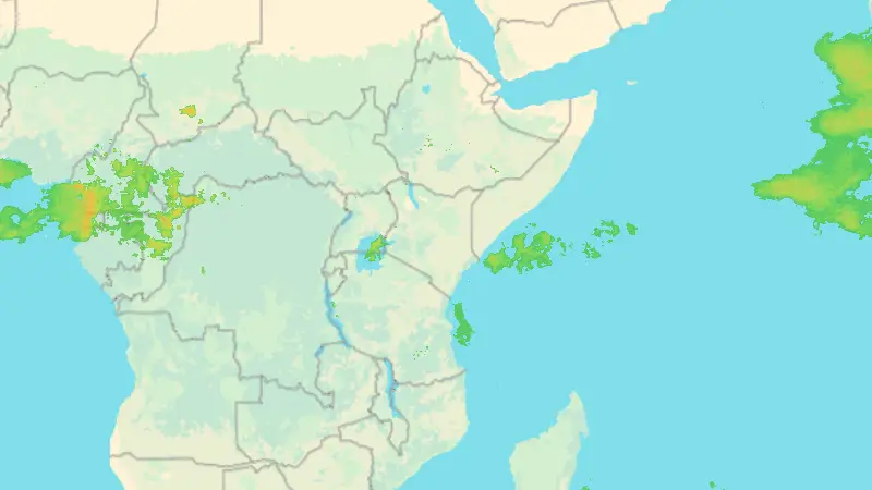 Precipitation weather map
