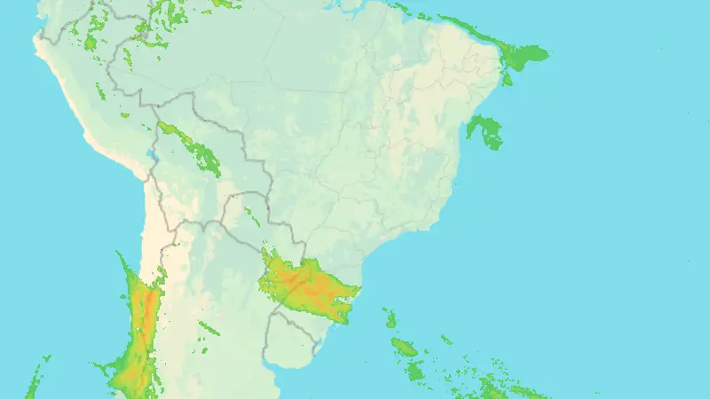 Precipitation weather map