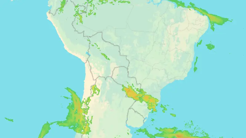 Srážky weather map