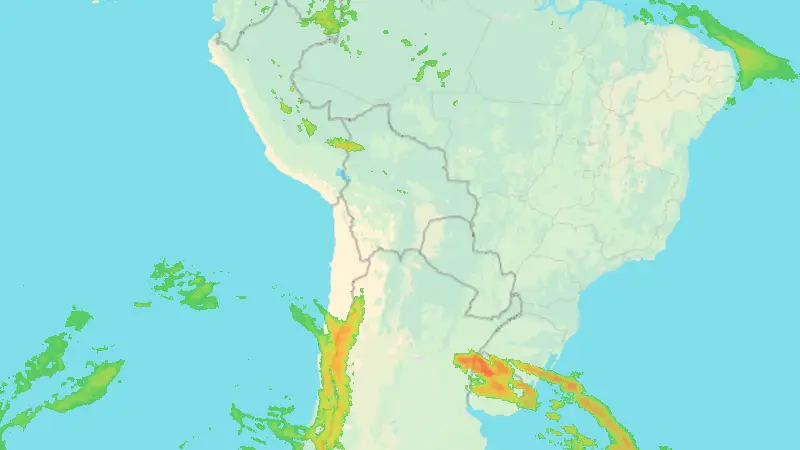 Nedbør weather map