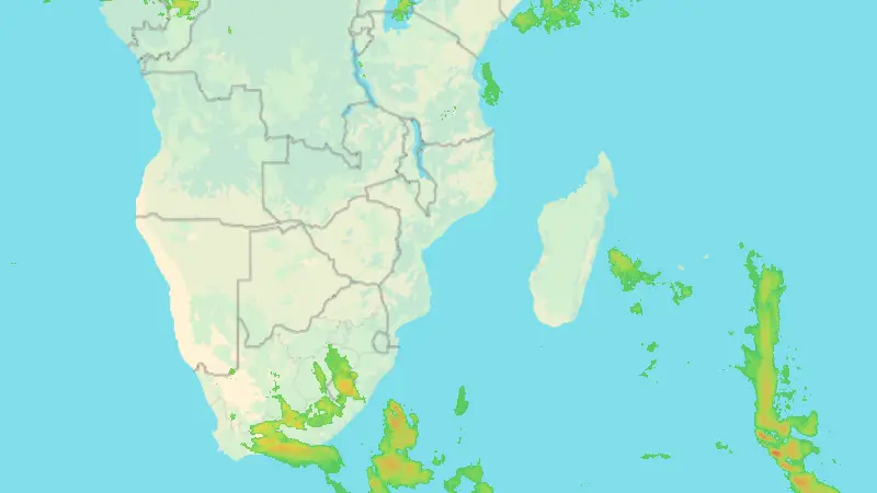 Precipitation weather map