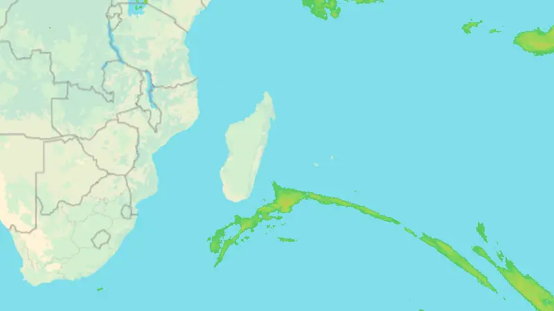 Srážky weather map