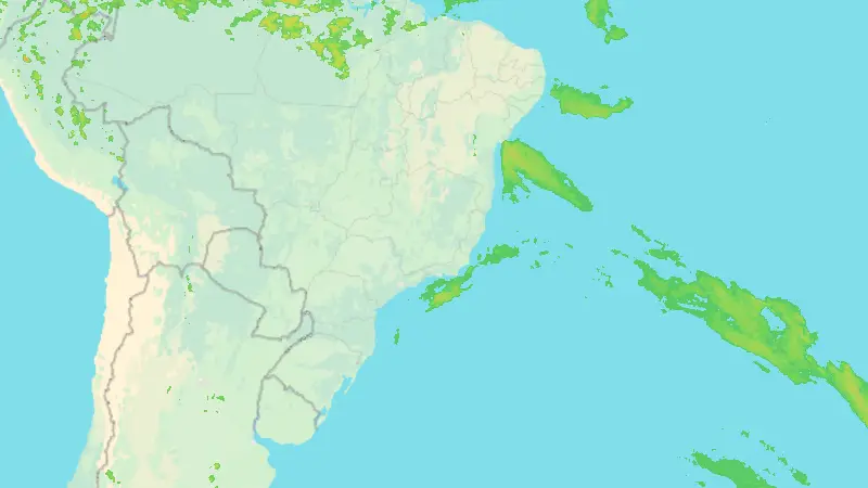Precipitation weather map