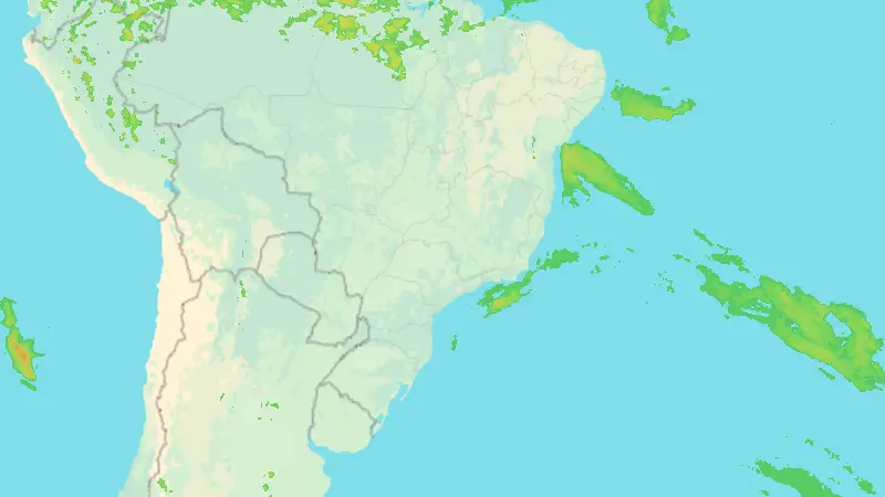 Precipitation weather map