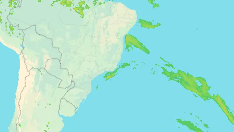 Precipitation weather map