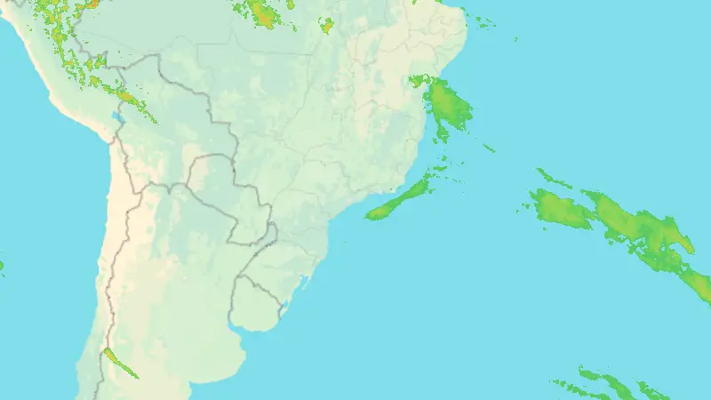 Precipitation weather map
