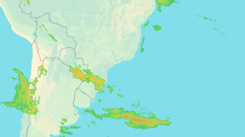 Nedbør weather map