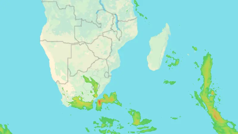 Precipitation weather map