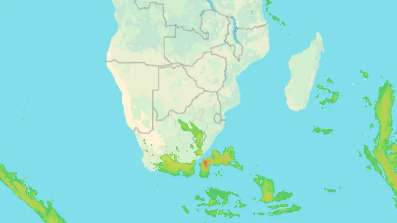 Opady weather map