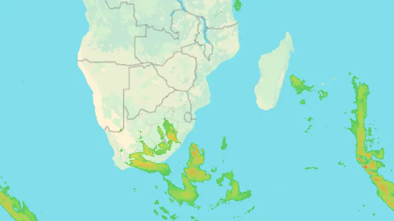 Precipitation weather map