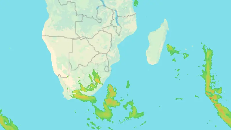 Precipitación weather map