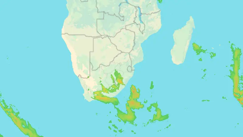 Opady weather map