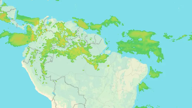 Precipitation weather map