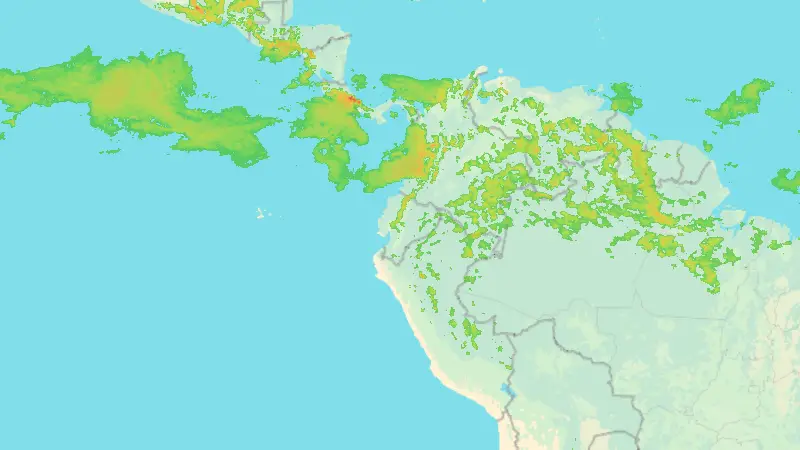 Precipitation weather map