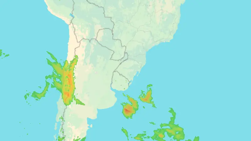 Opady weather map