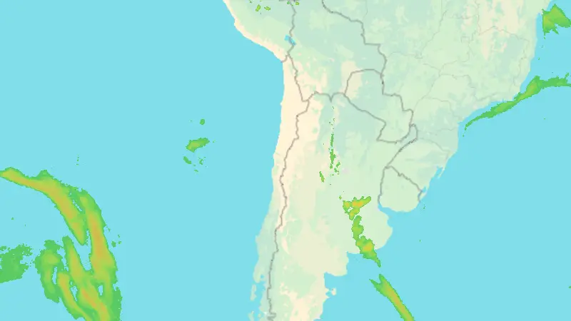Precipitation weather map