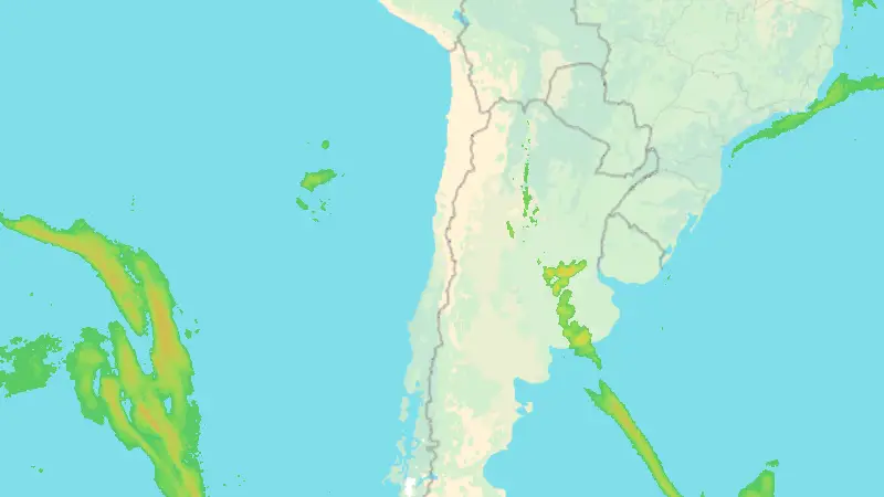 Precipitation weather map