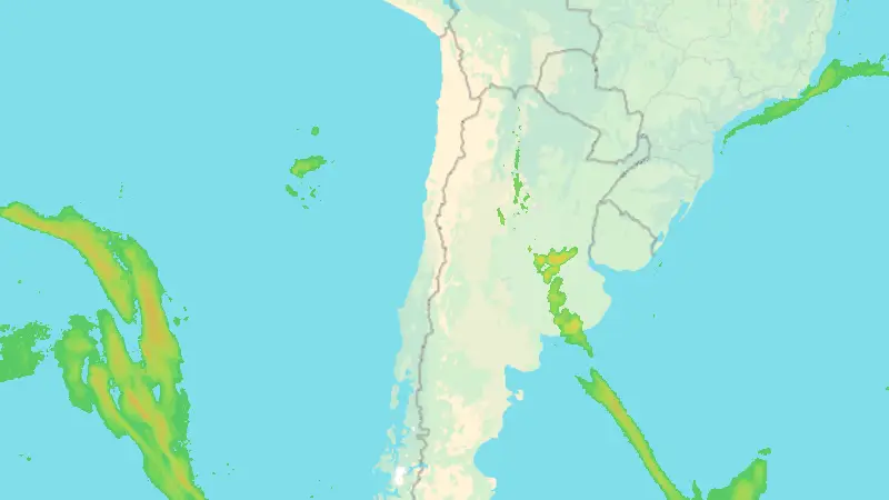 Precipitation weather map