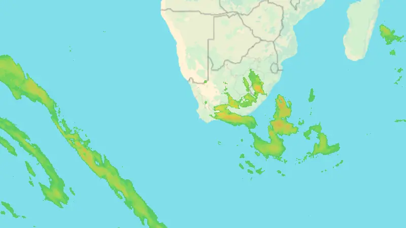 Nedbør weather map