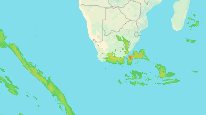 Precipitation weather map