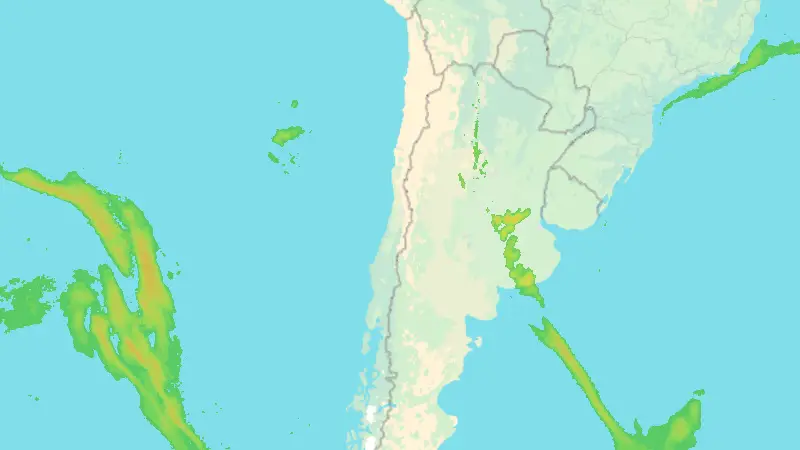 Precipitation weather map