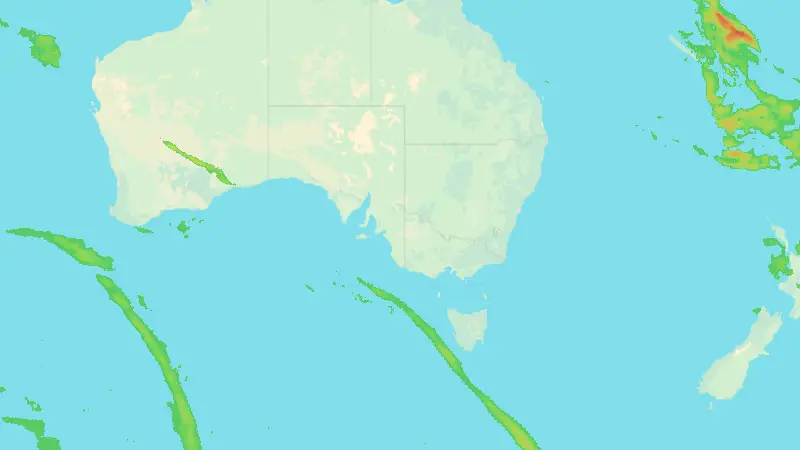 Nedbør weather map