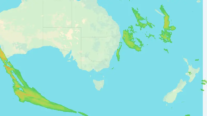 Nedbør weather map