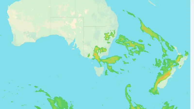 Srážky weather map