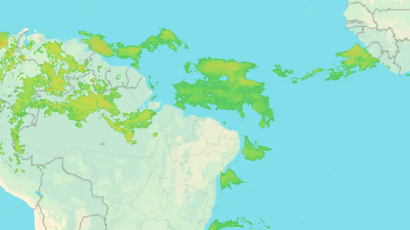 Precipitation weather map