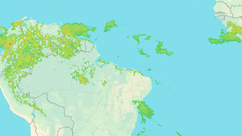 Precipitation weather map