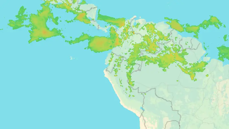 Precipitation weather map