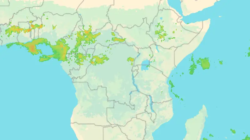 Precipitation weather map